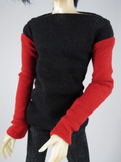 Long Sleeve Shirt Red and Black
