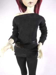 Black Ball Jointed Doll Shirt