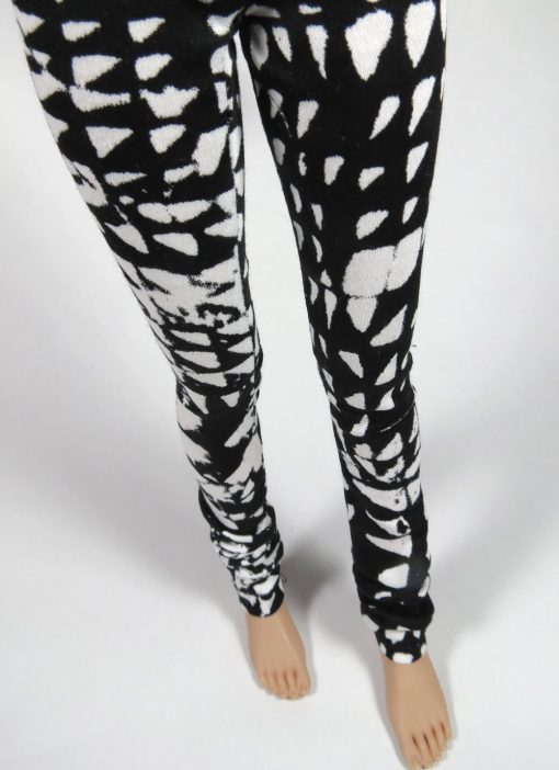 Black and White Print Pants MSD SD