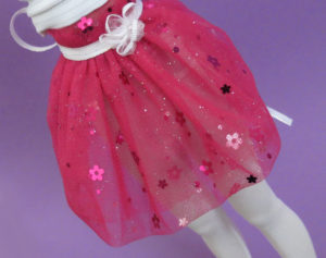 BJD Clothing Pink Tulle Skirt