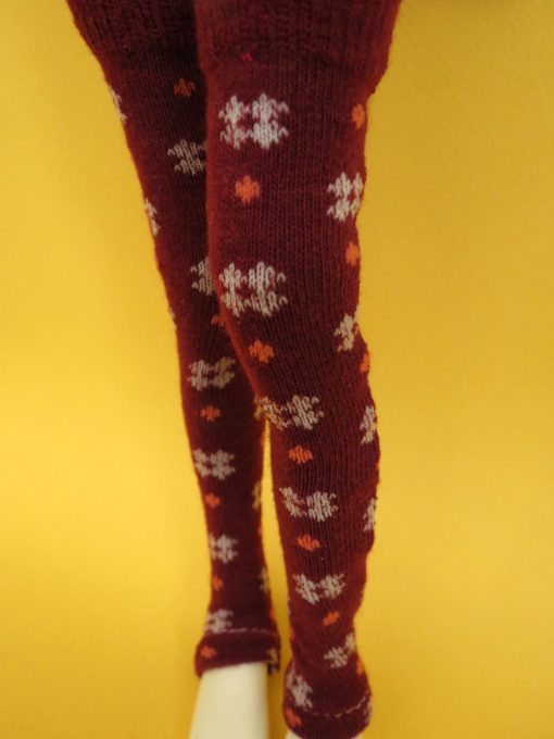 Deep Red Thigh High BJD Clothing