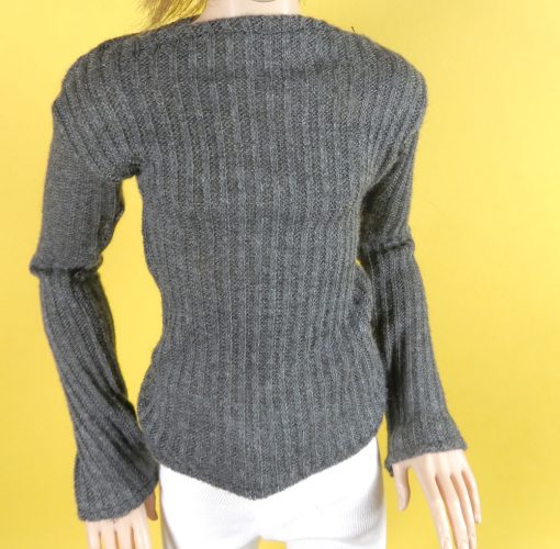 Charcoal Gray Sweater for Ball Jointed Doll