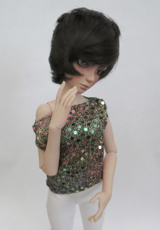 Metallic Rainbow Dot Shirt for BJD