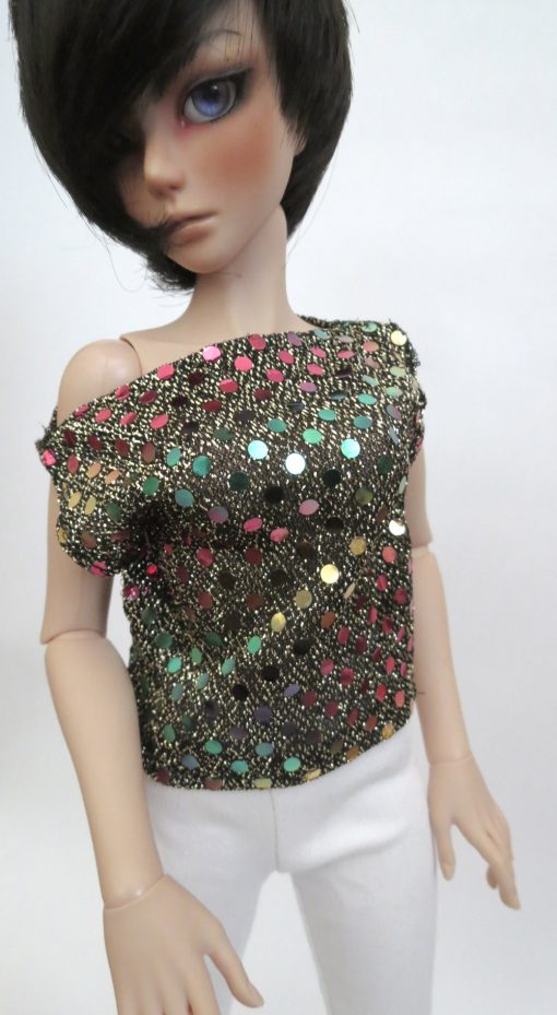 Metallic Rainbow Dot Shirt for BJD