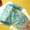 Teal Unicorn Rainbows Wide Neck Shirt - Image 4