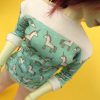 Teal Unicorn Rainbows Wide Neck Shirt